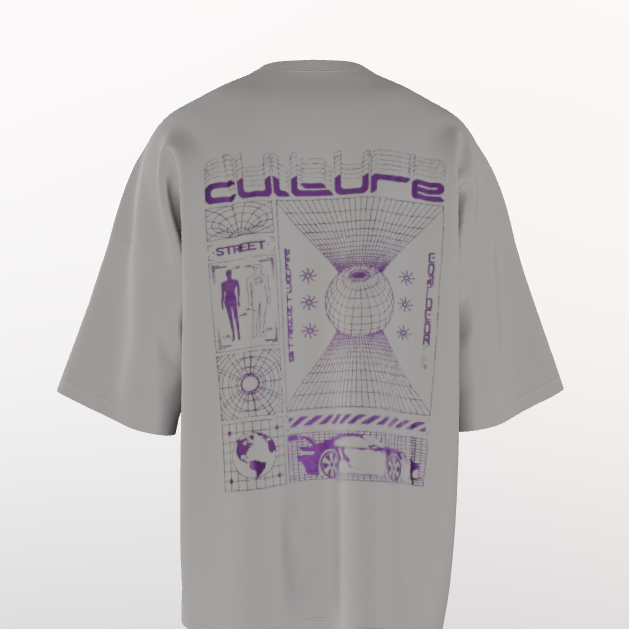 Graphic printed oversize t-shirt